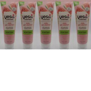 Yesto Watermelon Daily Facial gel Cleanser 4oz For All Skin Types 5 PACK